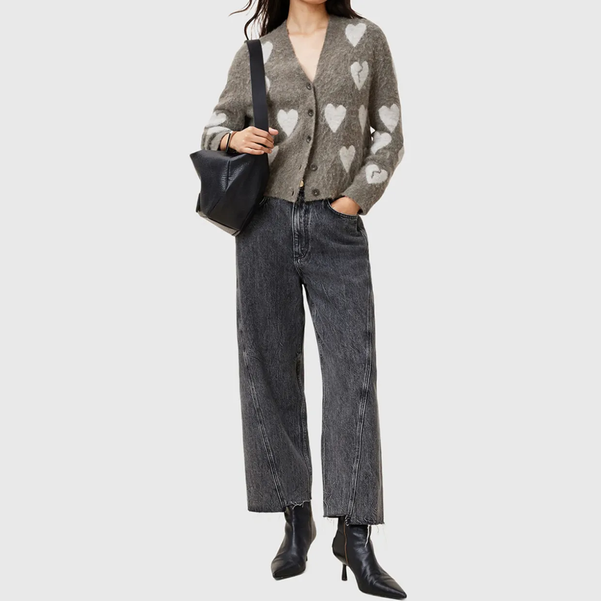 Amora Heart Knitted Cardigan