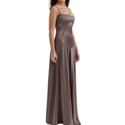 Anabella Lace Up Flared Dress