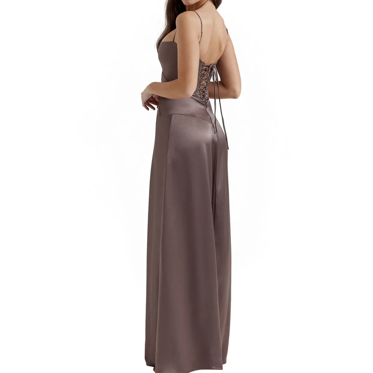 Anabella Lace Up Flared Dress