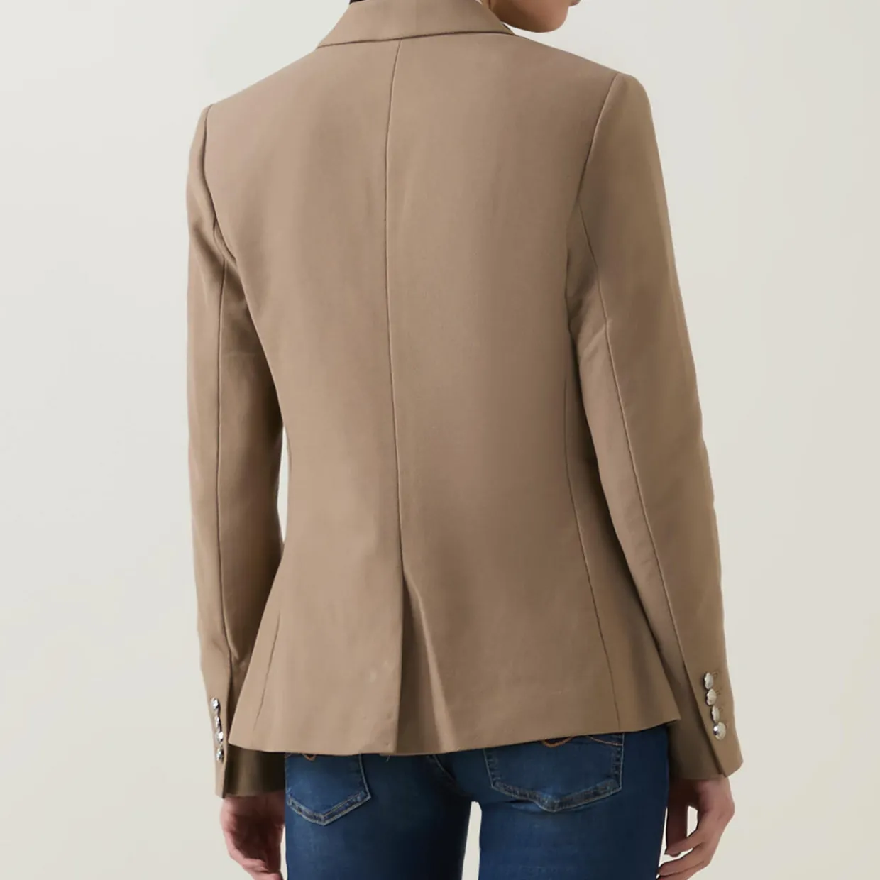 Anfisa Logo Crest Single-Breasted Blazer