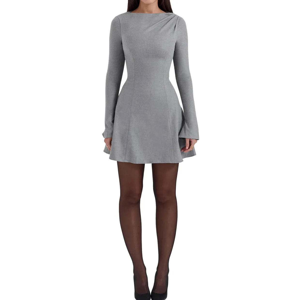 Angelique Flared Sleeve Mini Dress