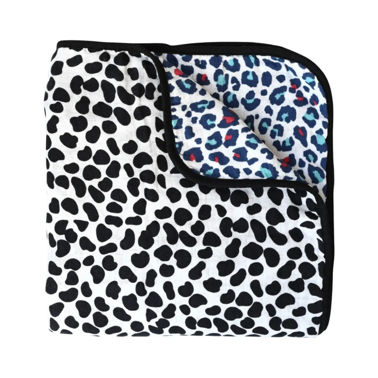 Animal Print Reversible Muslin Blanket