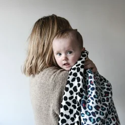 Animal Print Reversible Muslin Blanket