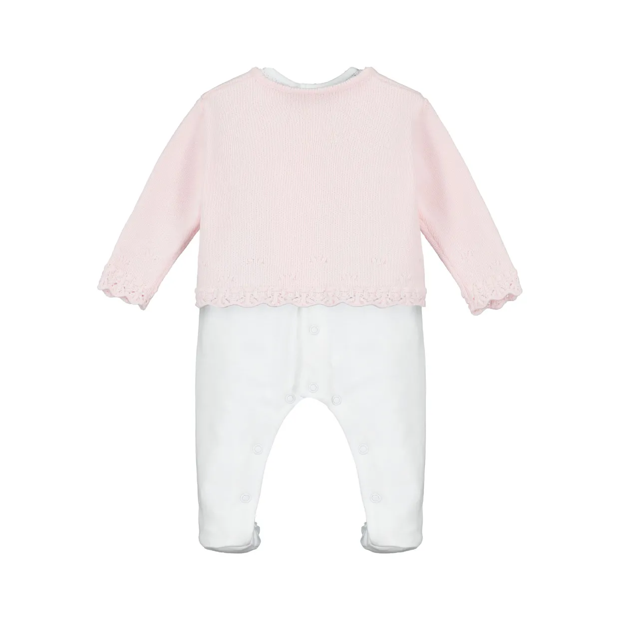 Annabel Rosebud Babygrow & Cardigan Two-Piece Set