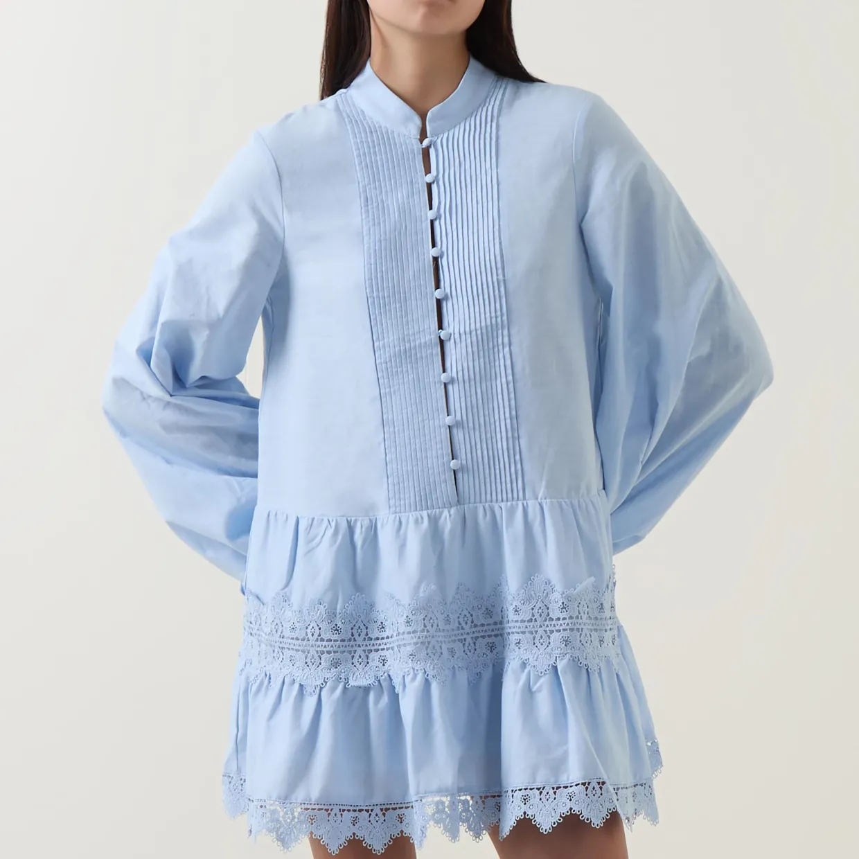 Antonia Lace Mini Shift Dress