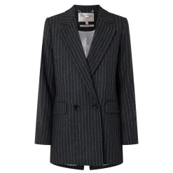 Antonia Pinstripe Double Breasted Blazer