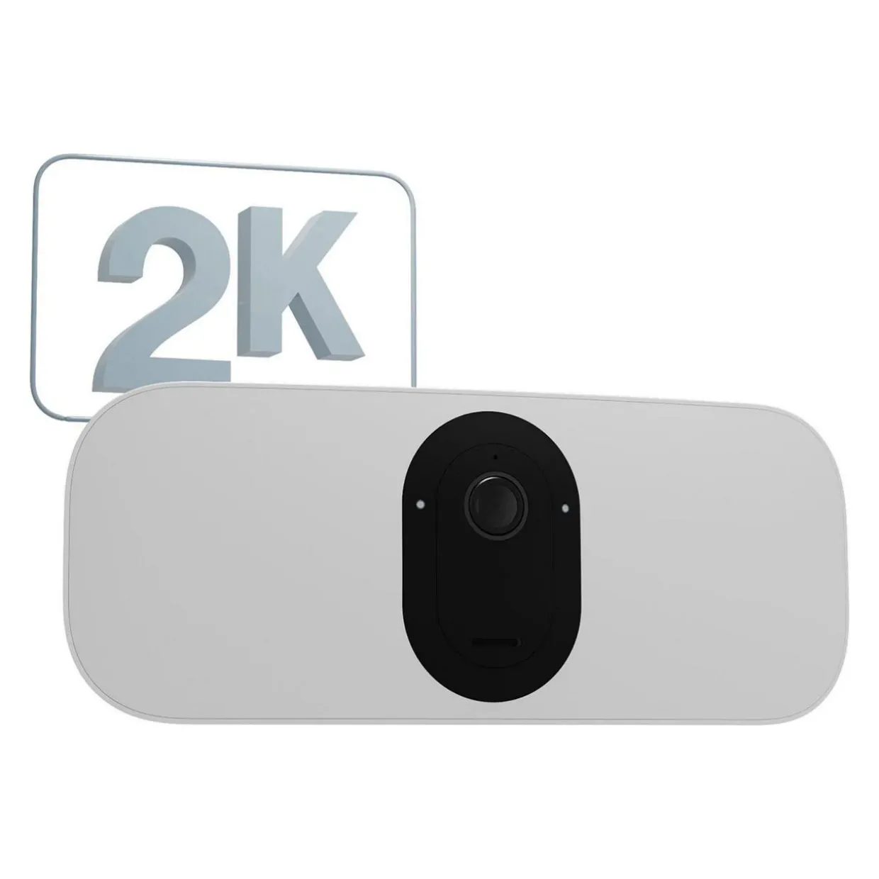 Arlo White 2K Wireless Cam With Floodlight 1 Pk