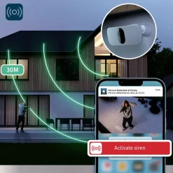 Arlo White 2K Wireless Cam With Floodlight 1 Pk