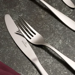 Arthur 30-Piece Brushed Cutlery Set