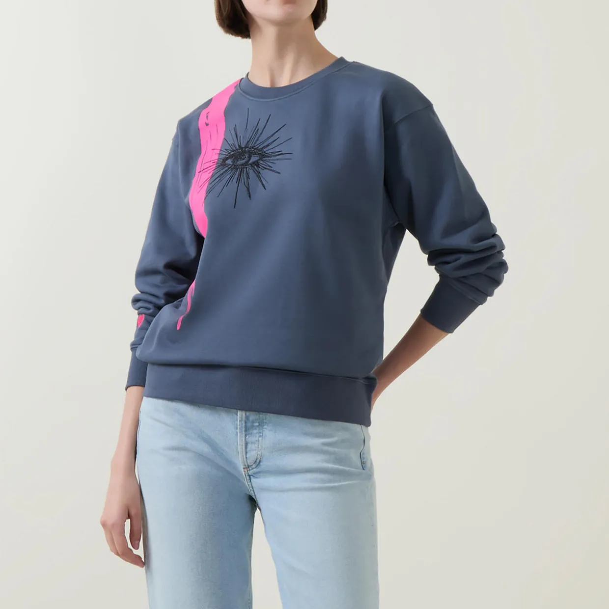 Atomic Eye Embroidered Sweatshirt