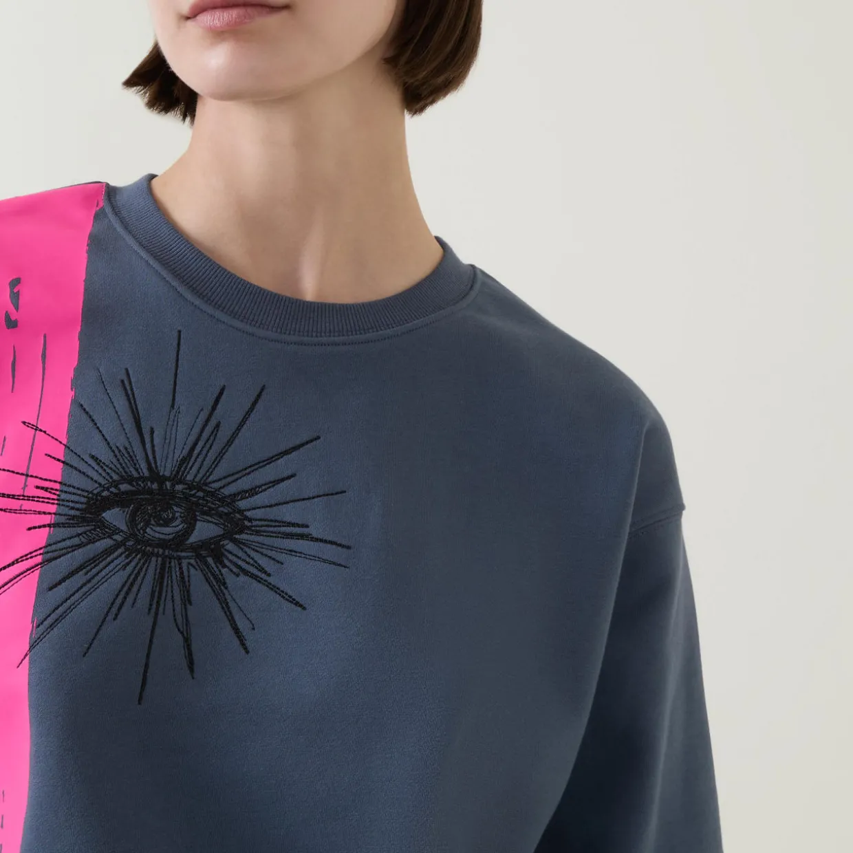 Atomic Eye Embroidered Sweatshirt