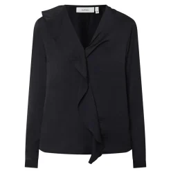 Audai Asymmetric Ruffle Blouse