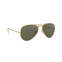 Aviator Large Metal Pilot Polarised Sunglasses  Gold-Tone