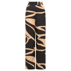 Ayla High-Rise Printed Palazzo Trousers