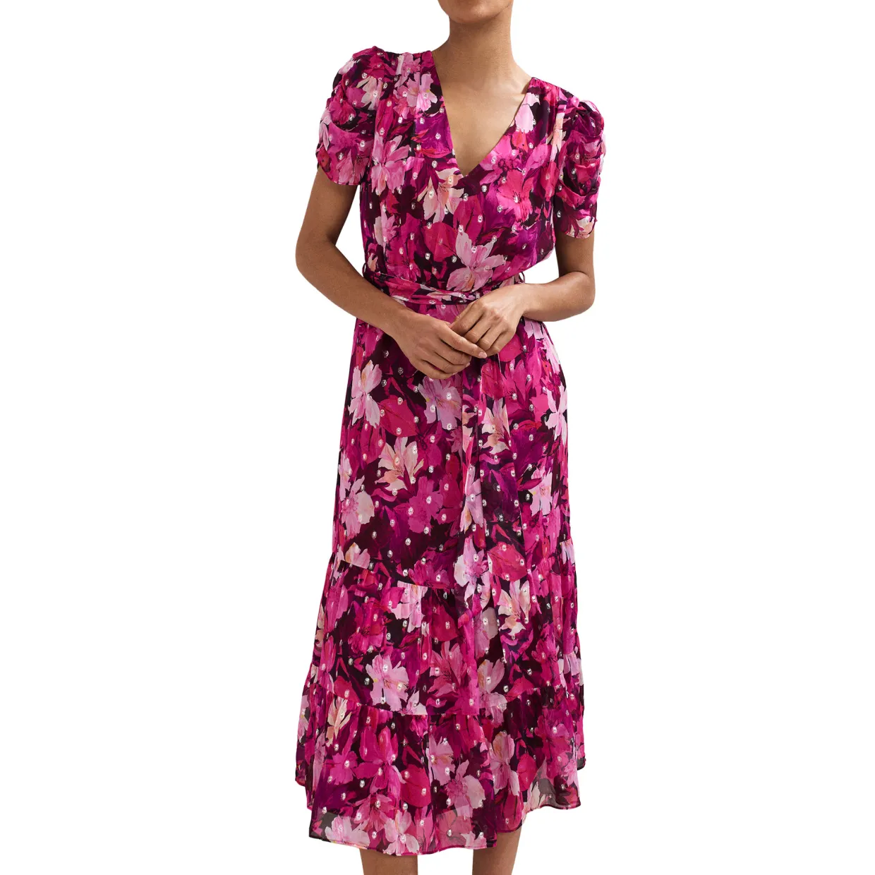 Azalea Floral Flared Dress