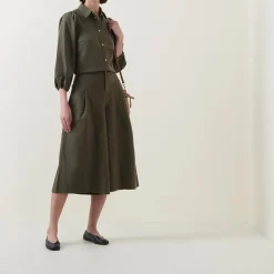 Ballari Cropped Wide Leg Trousers