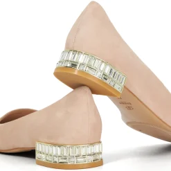 Ballerina Cut Glass Heel Ballet Flats