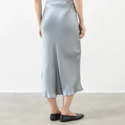 Bar Silk Slip Skirt