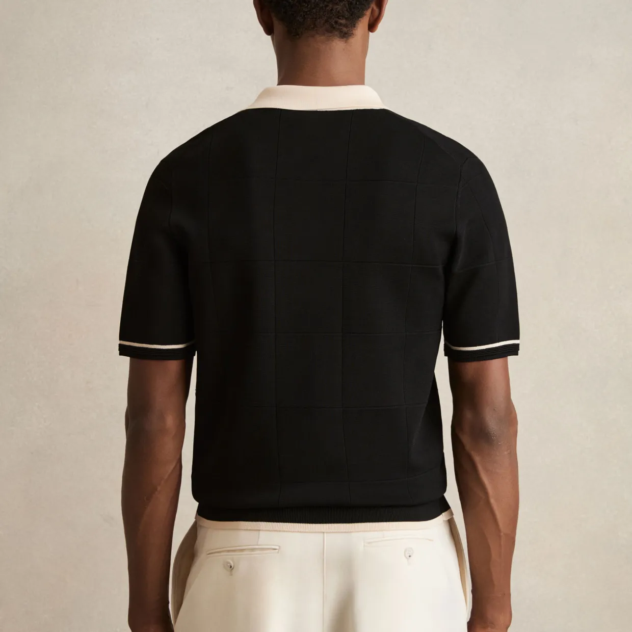 Baxter Tipped Zip-Through Casual Shirt