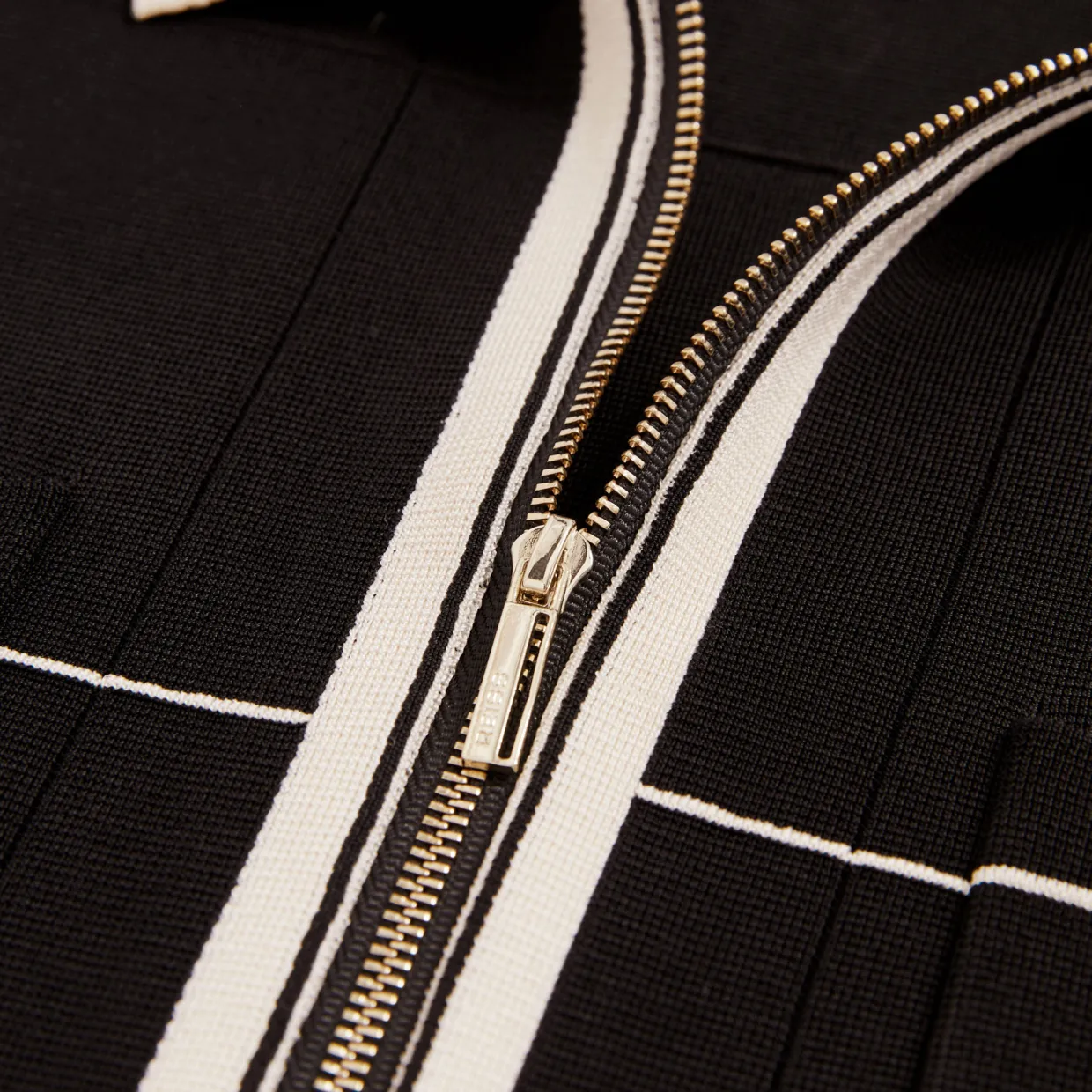 Baxter Tipped Zip-Through Casual Shirt