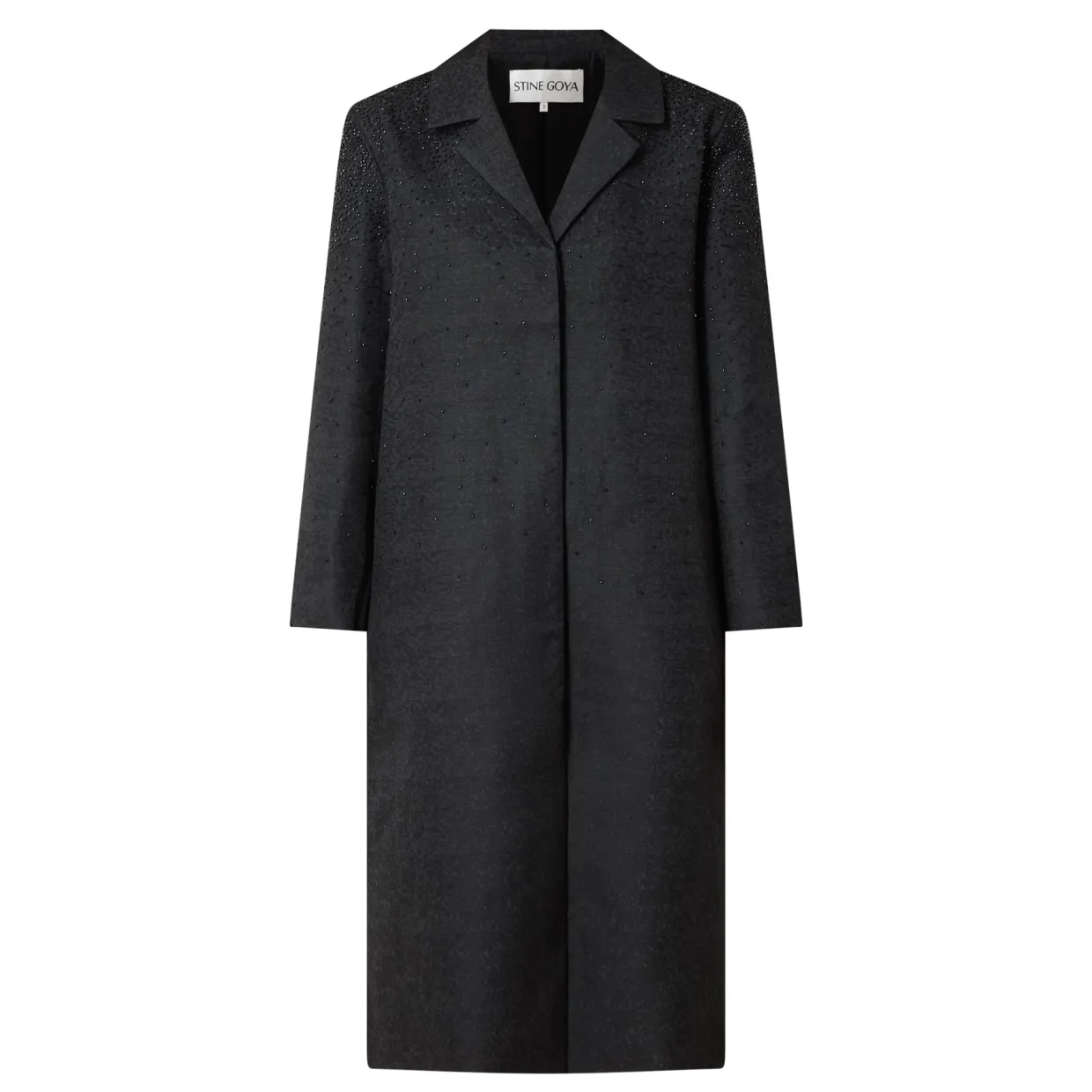 Beaded Jacquard Coat