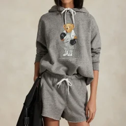 Bear Boxing Gloves Drawstring Hoodie