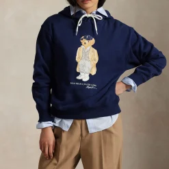 Bear Logo Drawstring Hoodie