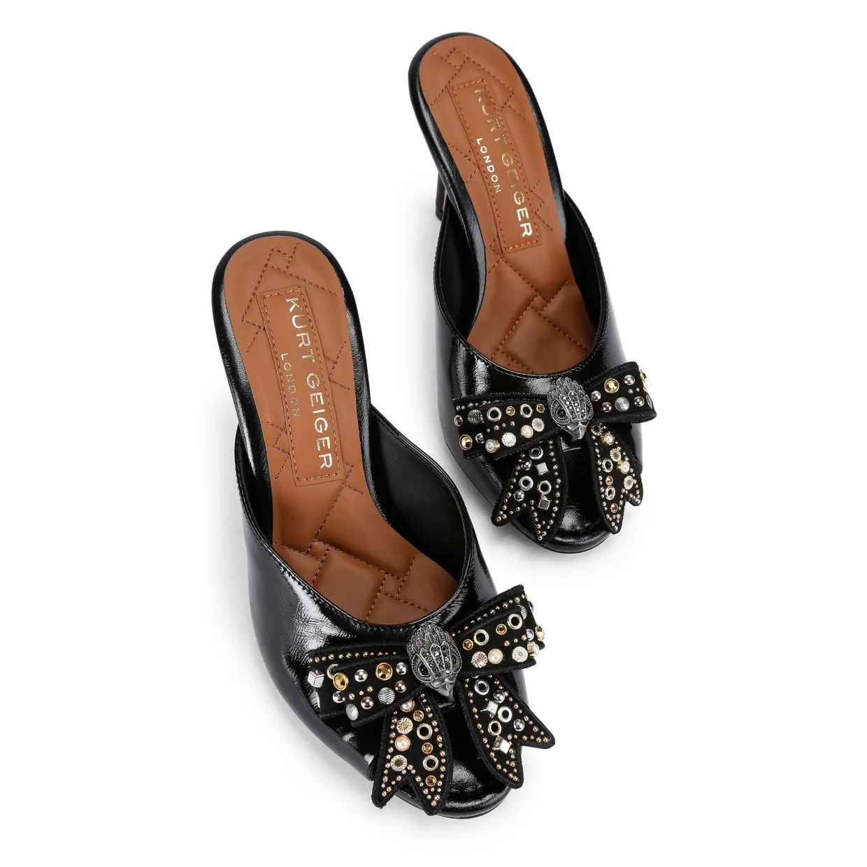 Belgravia Studded Bow Mules