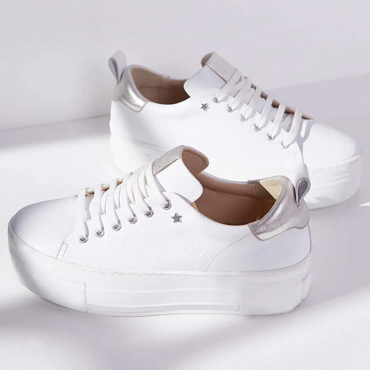 Belle Platform Lace-Up Trainers