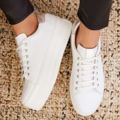 Belle Platform Lace-Up Trainers