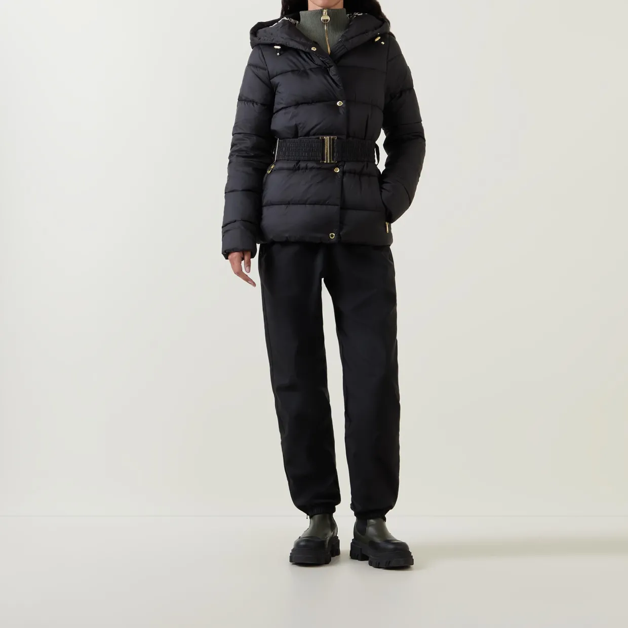Belted Puffer Jacket