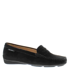 Bettina Suede Slip On Loafers