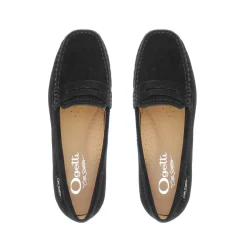 Bettina Suede Slip On Loafers
