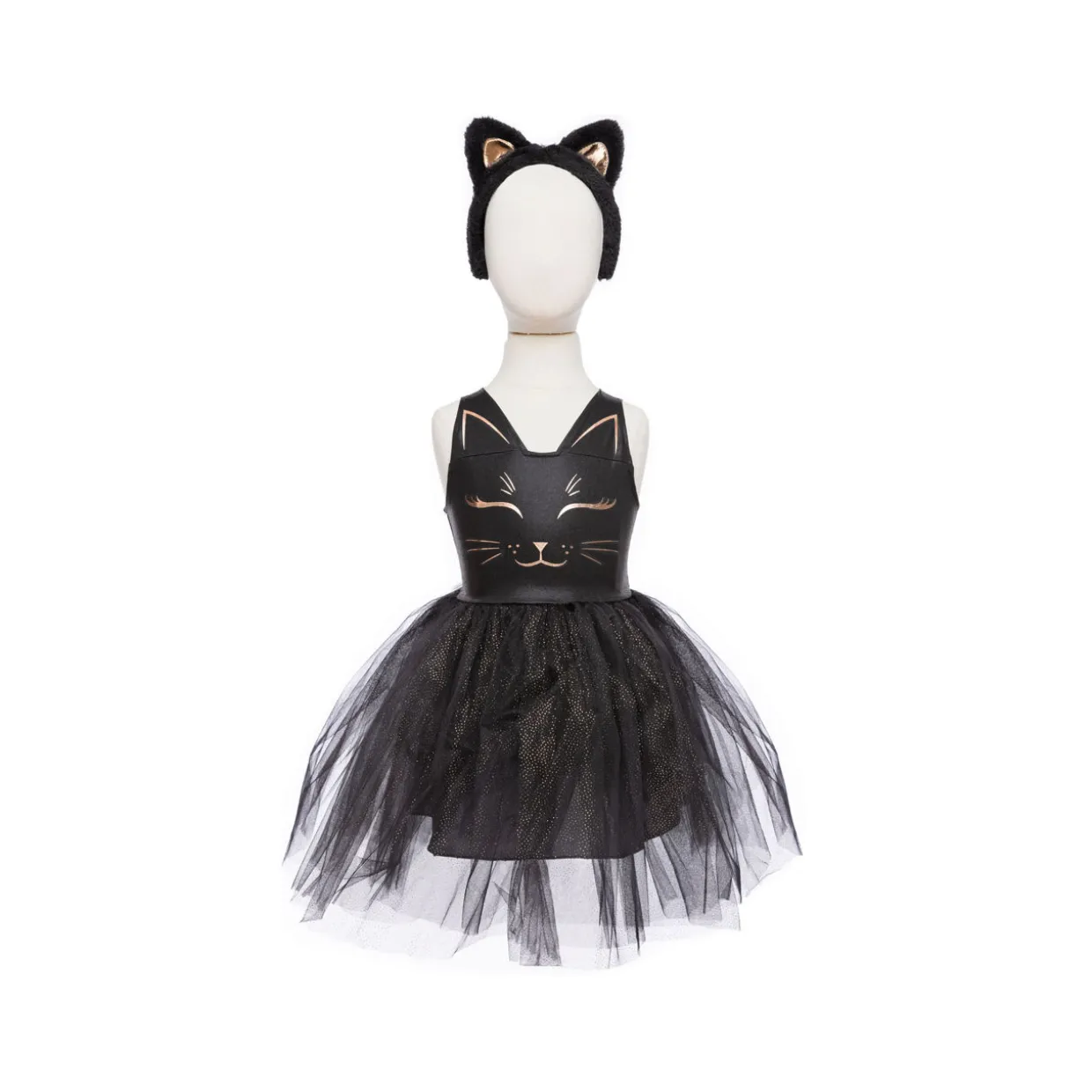 Black Cat Dress & Headpiece Set 5-6 Years