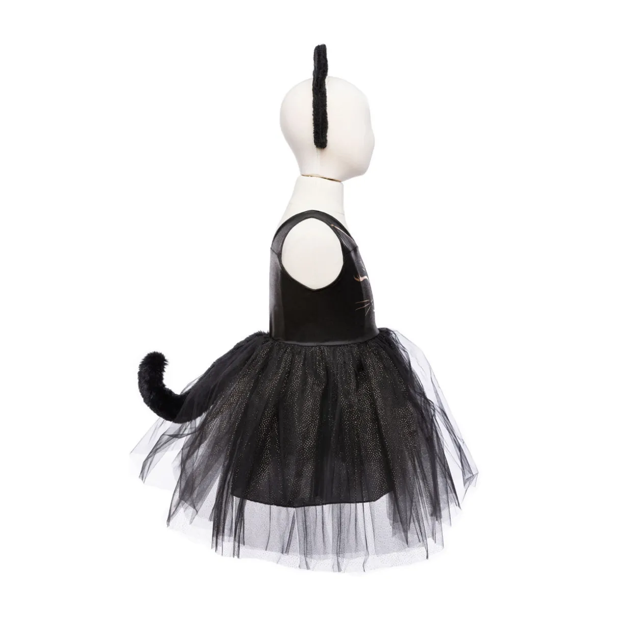 Black Cat Dress & Headpiece Set 5-6 Years