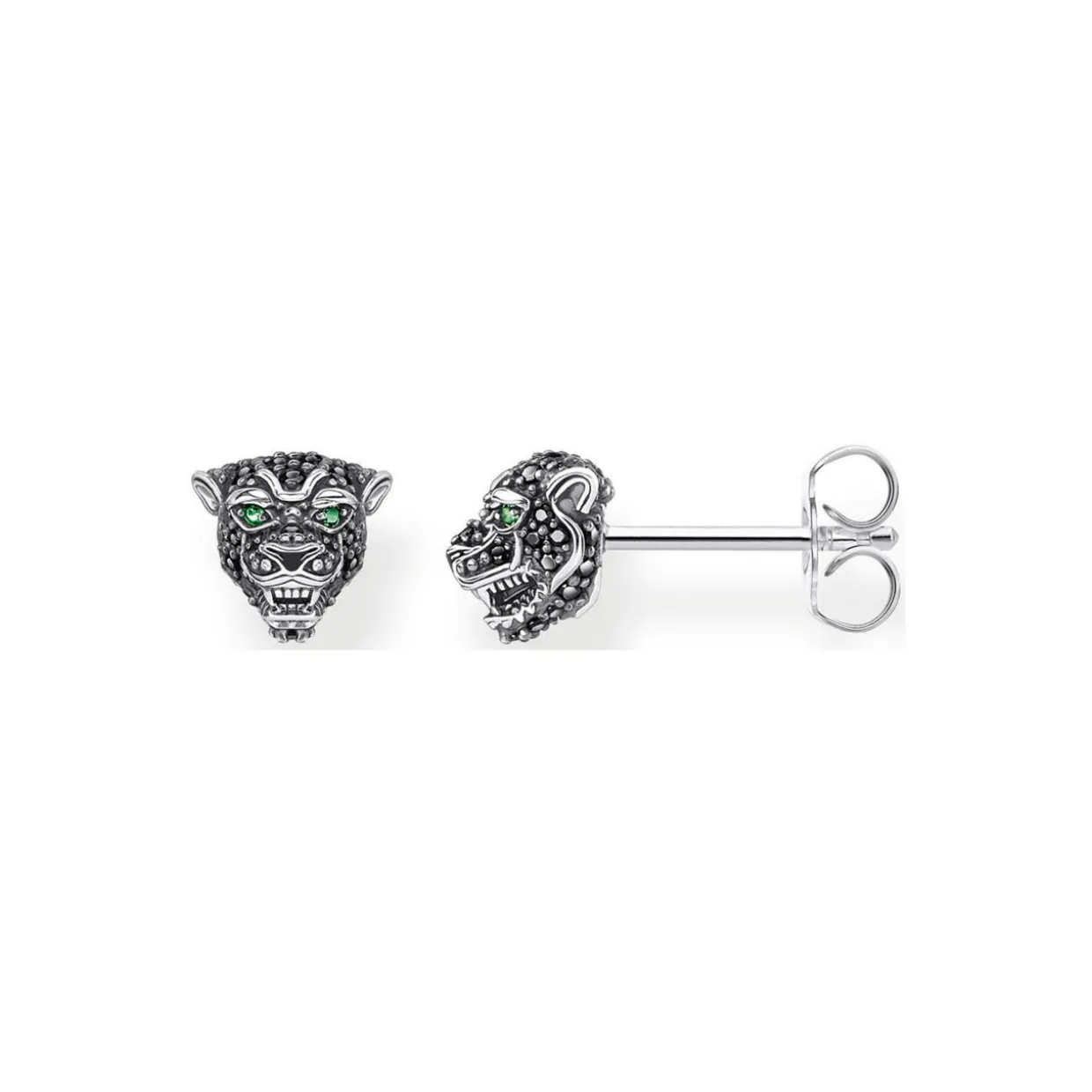 Black Cat Ear Studs