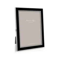 Black Enamel & Silver Frame 5x7