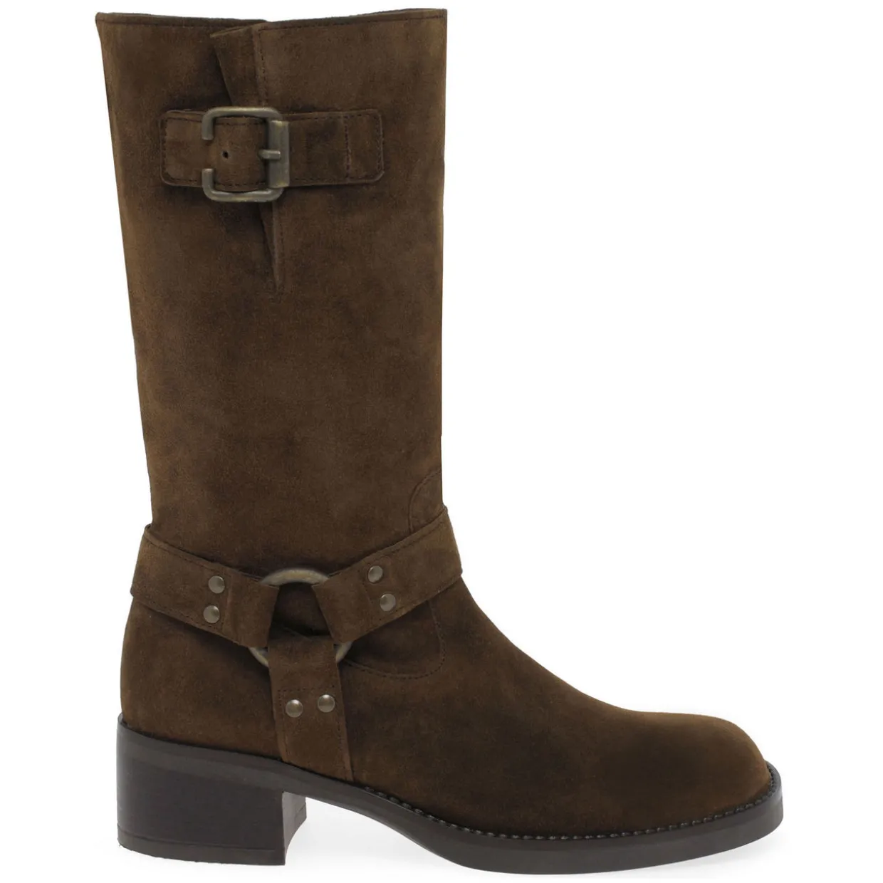 Blake Suede Biker Boots