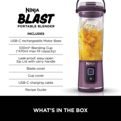 Blast Cordless Portable Blender Purple