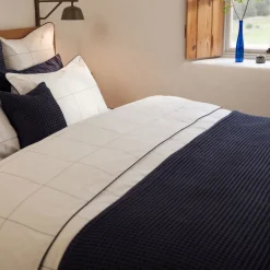 Blue Honeycomb Throw