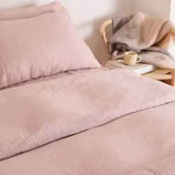 Blush Pure Linen Duvet Set