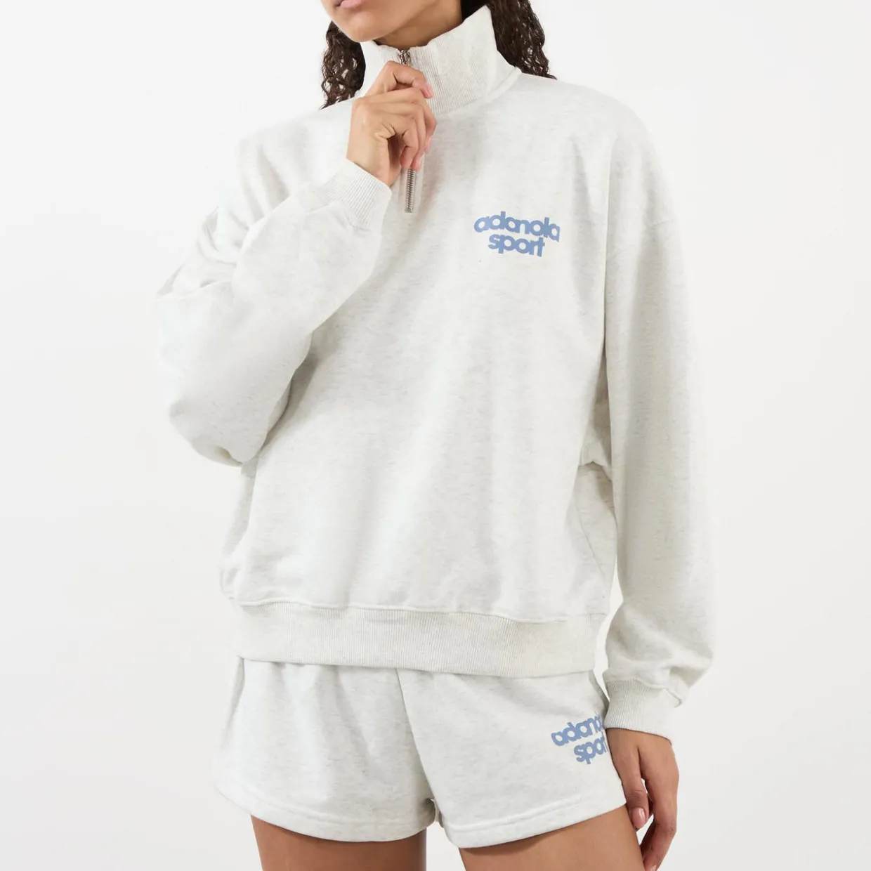 Bold Logo Half-Zip Sweatshirt