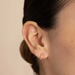 Bold Pavé Huggies