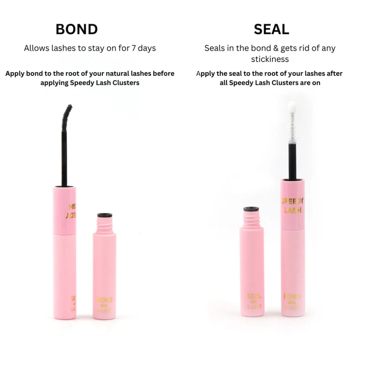 Bond & Seal Seven Day Hold Lash Glue Duo
