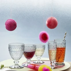 Boston Red Wine Goblet, Set of Four