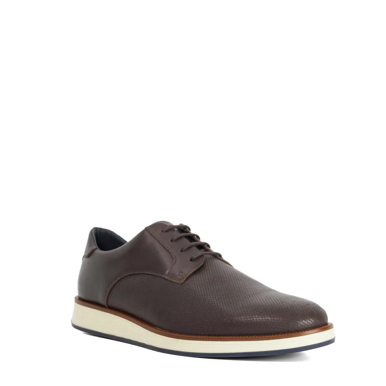 Bow Leather Lace-Up Shoes
