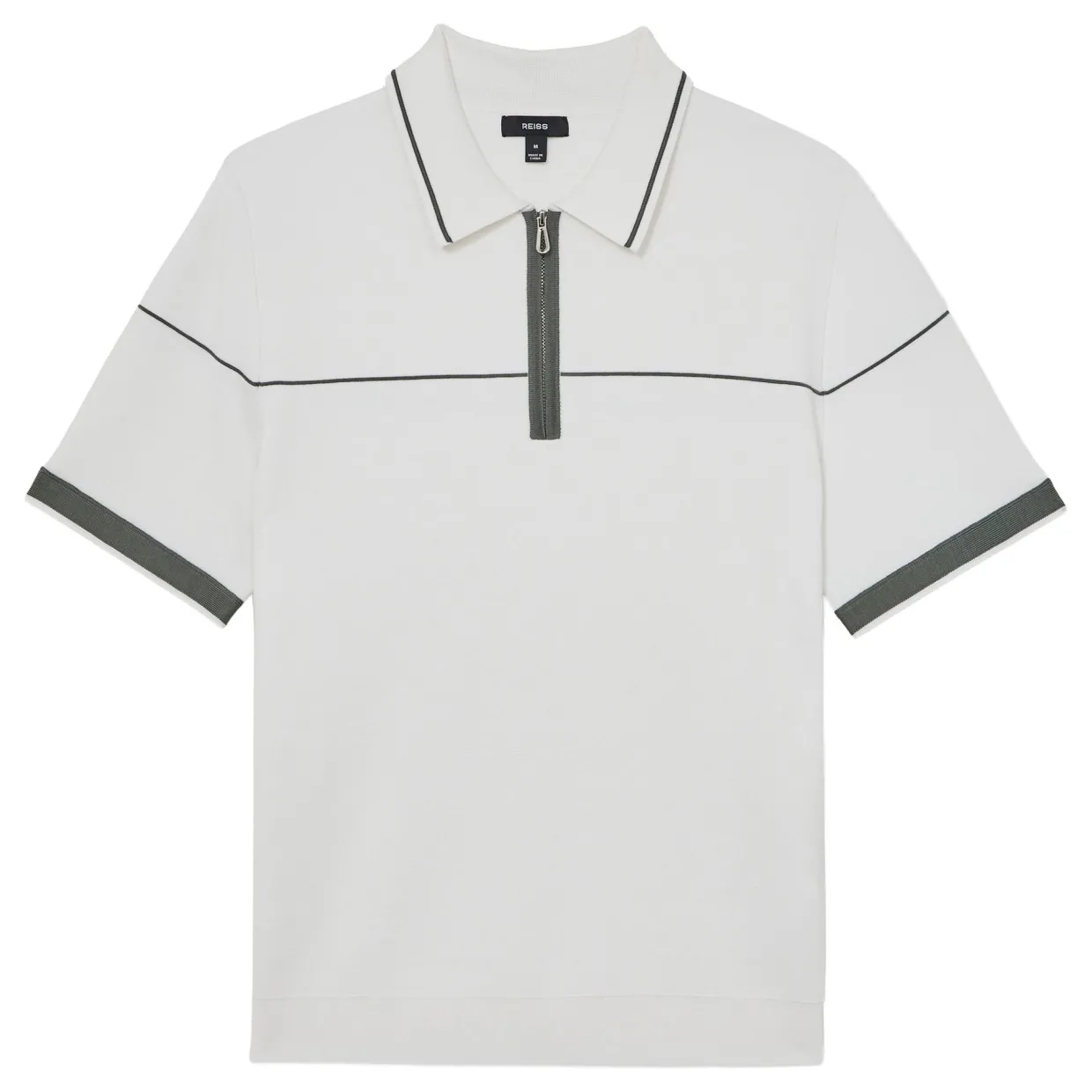 Bradford Half-Zip Tipped Polo Shirt