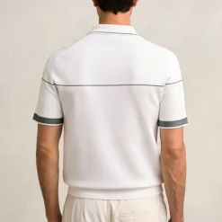 Bradford Half-Zip Tipped Polo Shirt