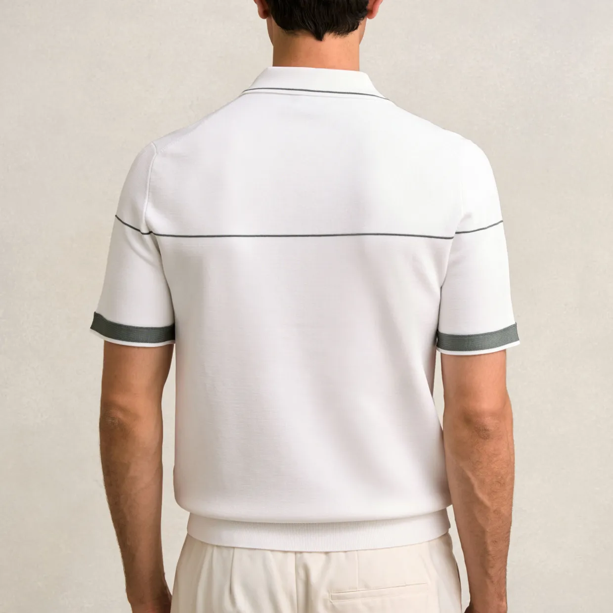 Bradford Half-Zip Tipped Polo Shirt