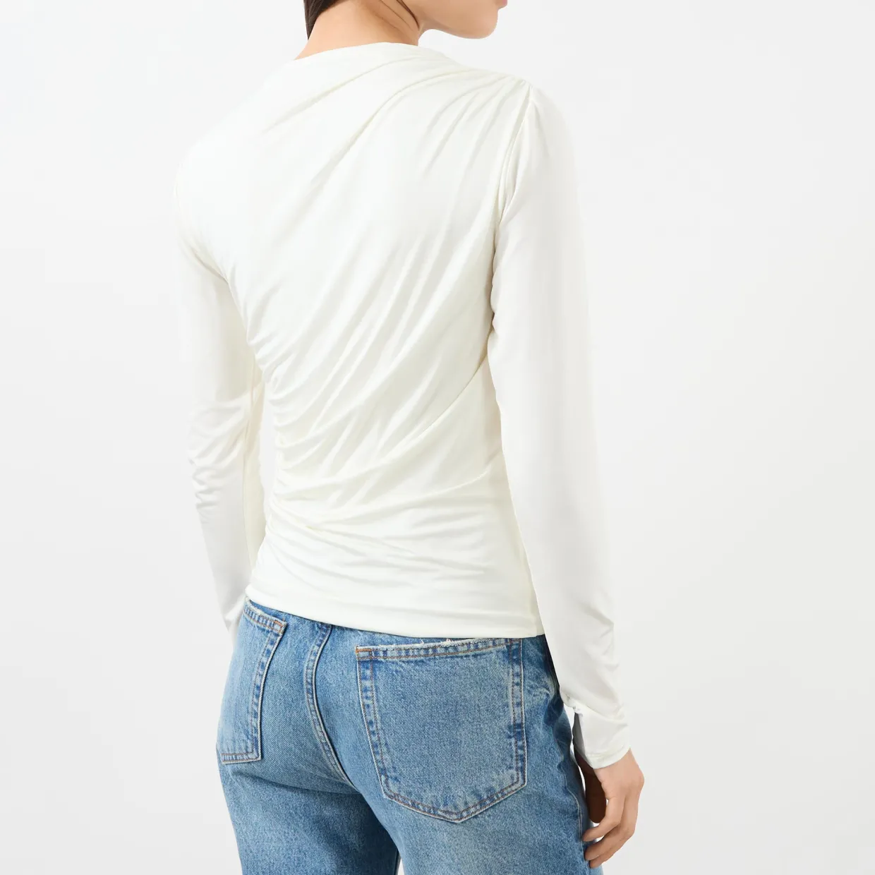 Bray Ruched Long-Sleeved Top